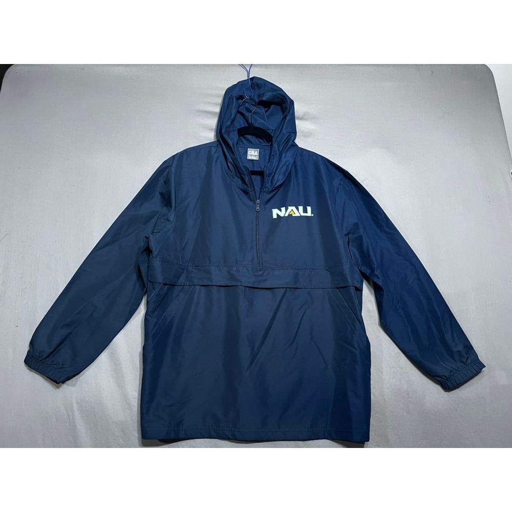 CSA NAU Northern Arizona University Windbreaker Navy Blue Quarter Zip XL Jacket